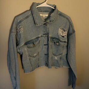 PacSun Light Blue Distressed Jean Jacket